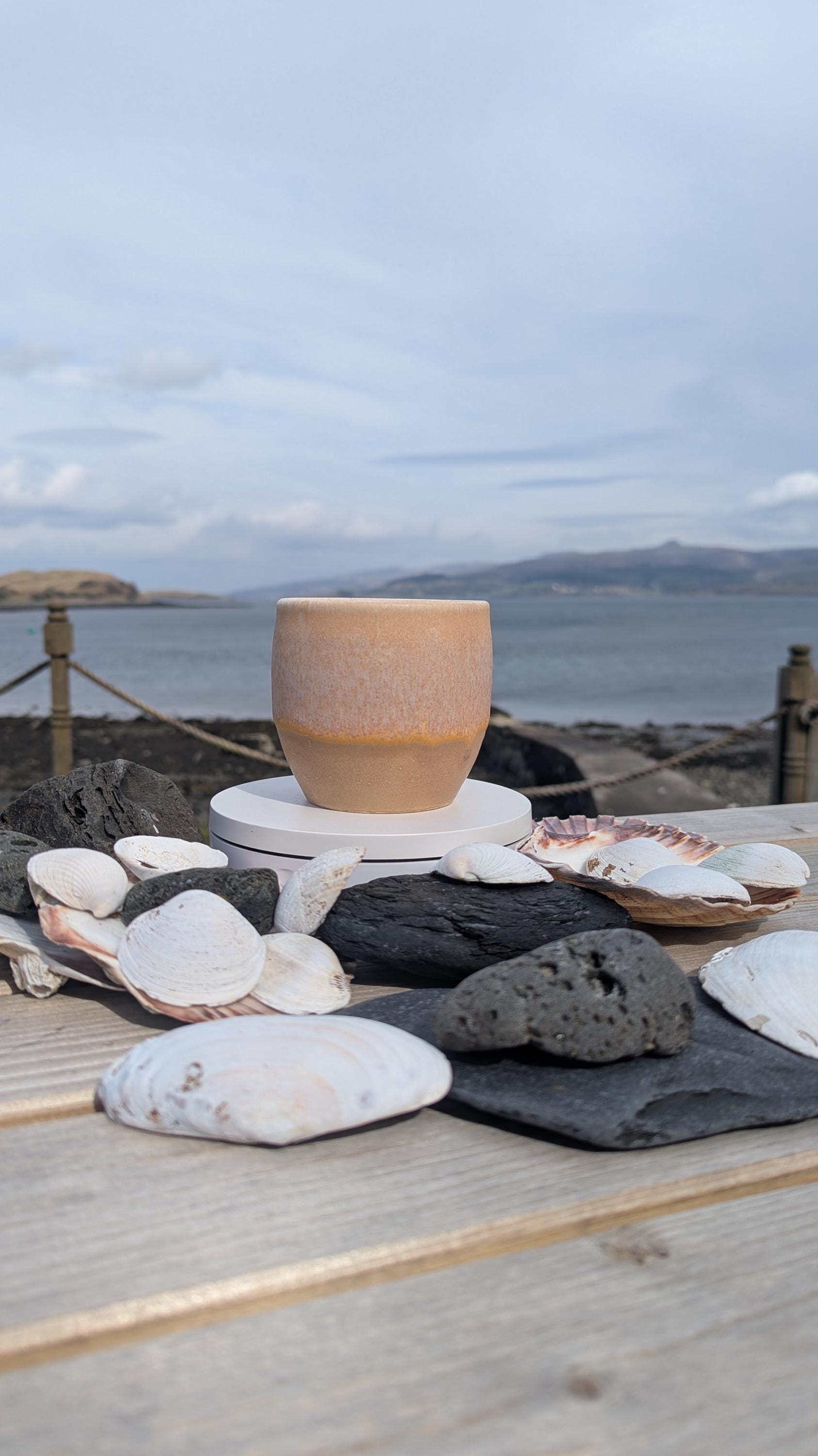 Handmade cup from the Isle of Skye.